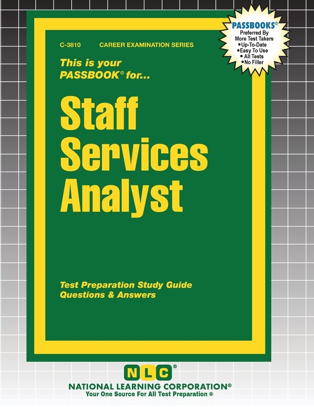 Front cover_Staff Services Analyst