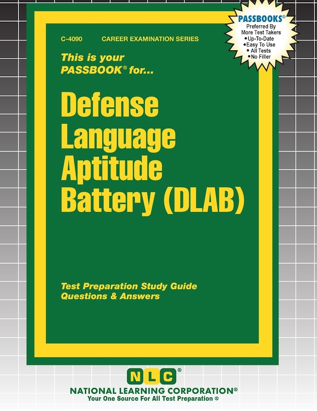 Couverture_Defense Language Aptitude Battery (DLAB)