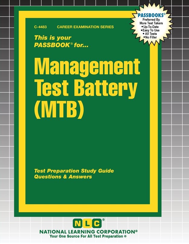 Front cover_Management Test Battery (MTB)