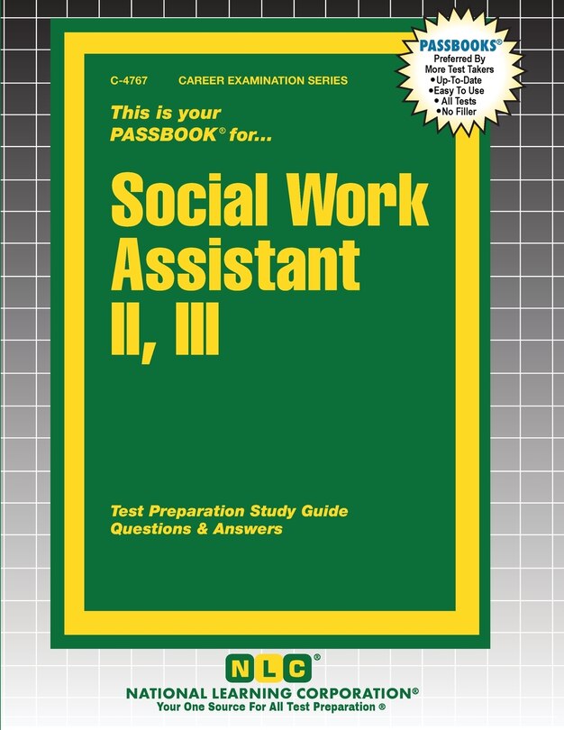 Front cover_Social Work Assistant II, III
