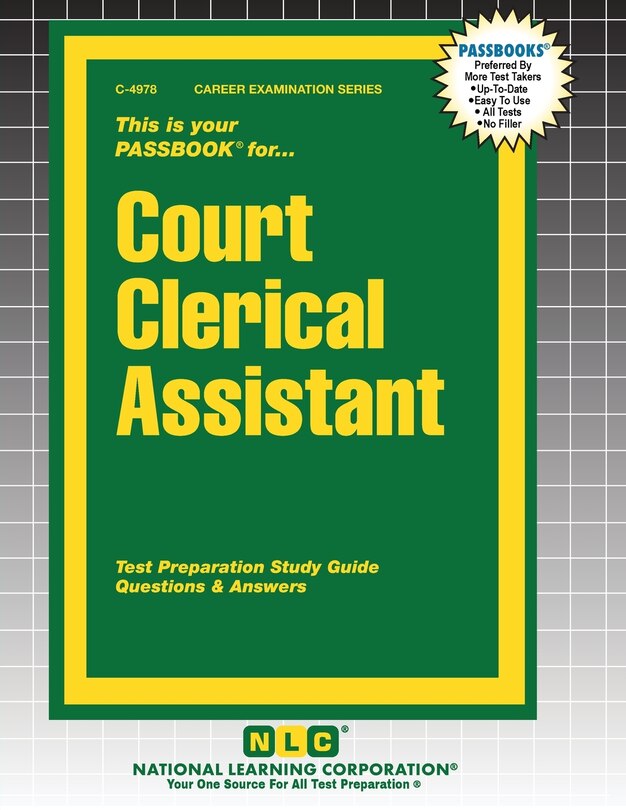 Front cover_Court Clerical Assistant
