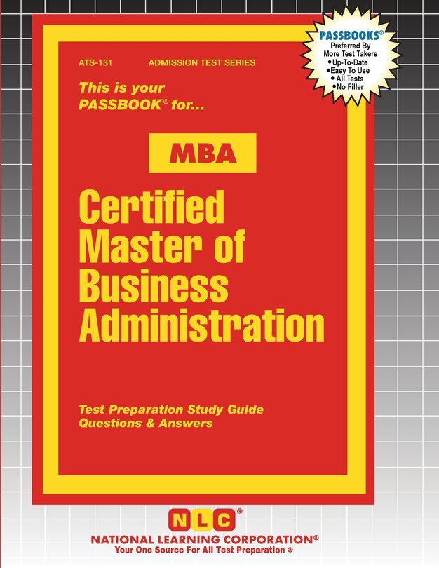Front cover_Certified Master of Business Administration (MBA)
