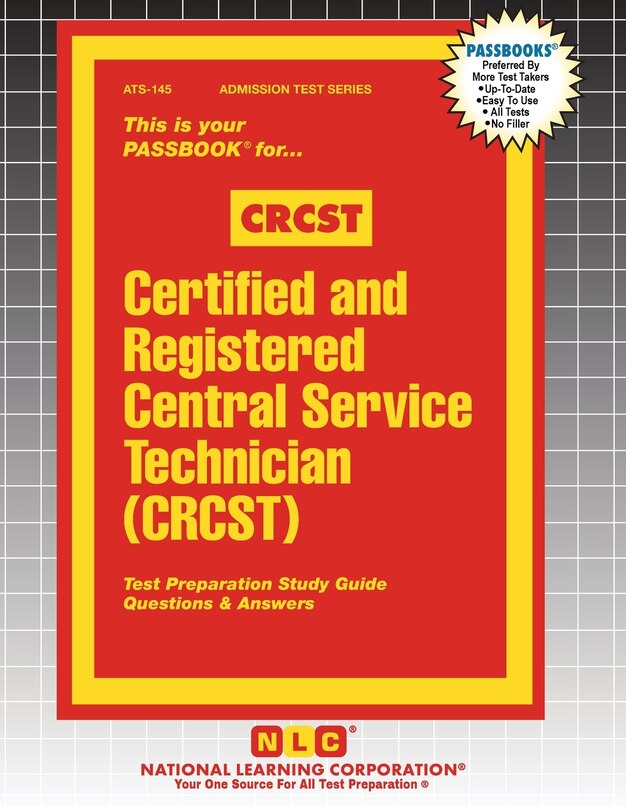 Front cover_Certified and Registered Central Service Technician (CRCST)