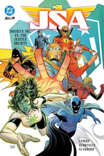 Front cover_JSA Vol. 1: Infinity, Inc vs. The Justice Society
