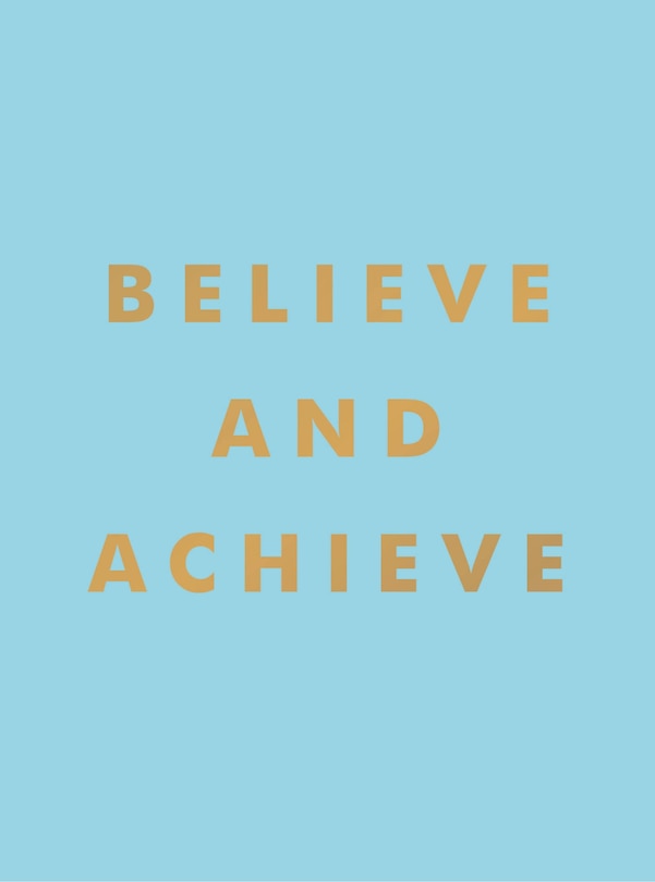 Front cover_Believe And Achieve