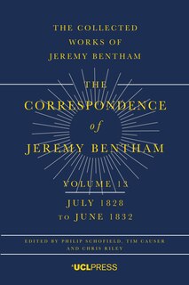 Couverture_Correspondence of Jeremy Bentham, Volume 13