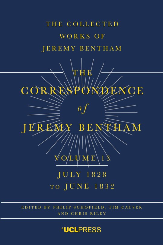 Couverture_Correspondence of Jeremy Bentham, Volume 13