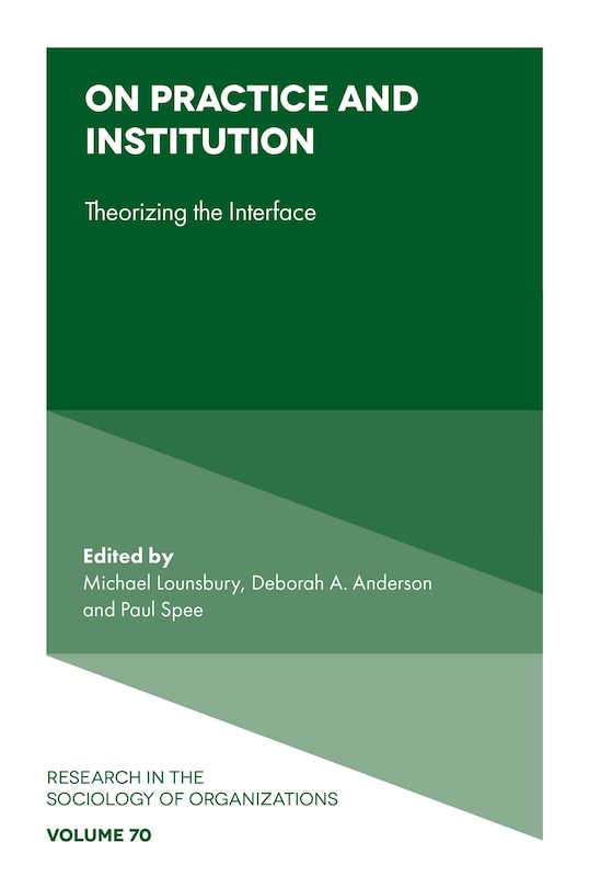 Front cover_On Practice and Institution