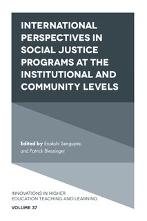 Front cover_International perspectives in social justice programs at the institutional and community levels