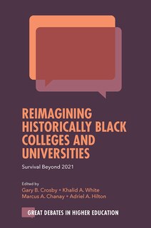 Front cover_Reimagining Historically Black Colleges and Universities