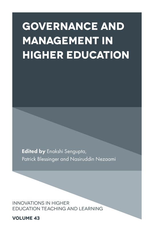 Couverture_Governance and Management in Higher Education