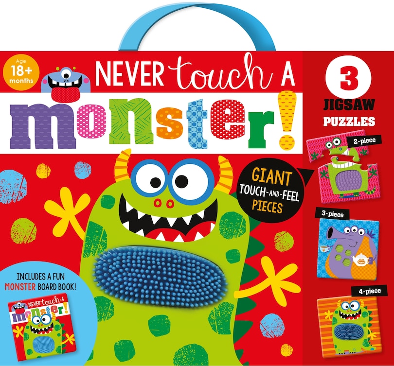Front cover_NEVER TOUCH A MONSTER BK & JIGSAW