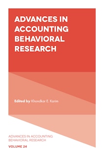 Couverture_Advances in Accounting Behavioral Research
