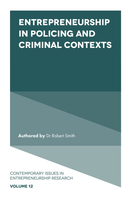 Couverture_Entrepreneurship in Policing and Criminal Contexts