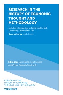 Front cover_Research in the History of Economic Thought and Methodology