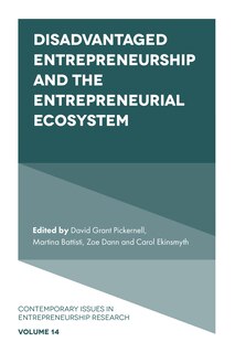 Couverture_Disadvantaged Entrepreneurship and the Entrepreneurial Ecosystem