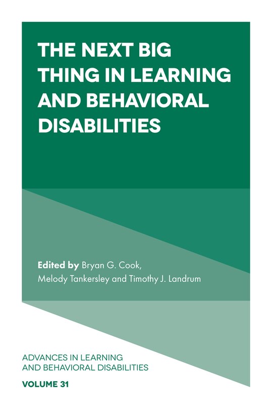 Couverture_The Next Big Thing in Learning and Behavioral Disabilities