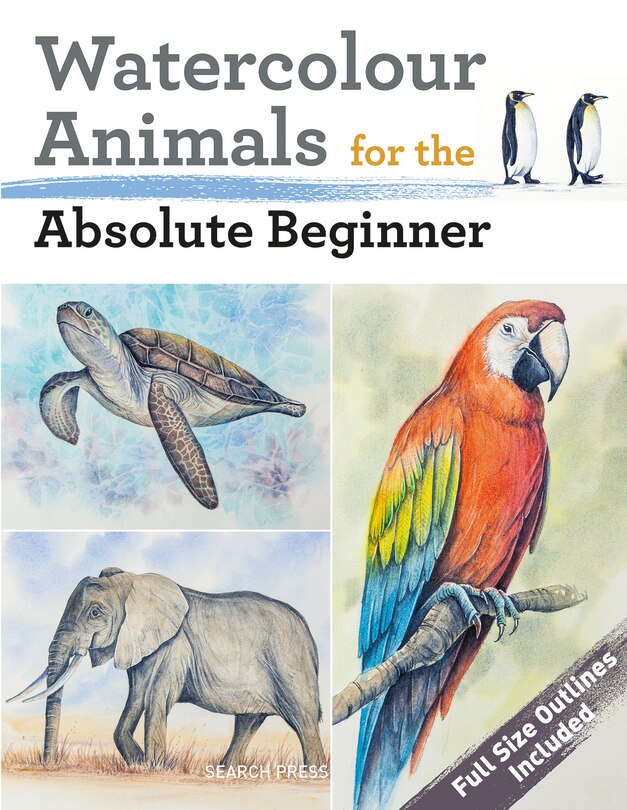 Front cover_Watercolour Animals for the Absolute Beginner