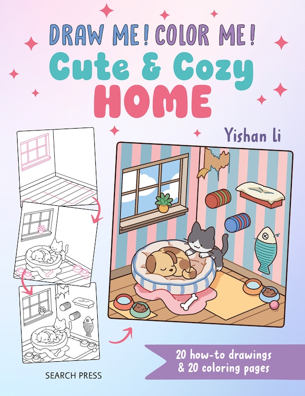 Couverture_Draw me! Color me!: Cute & Cozy Home