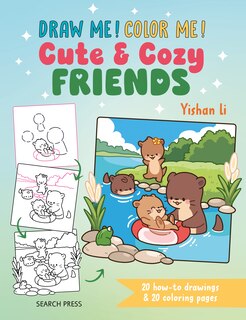 Couverture_Draw me! Color me!: Cute & Cozy Friends