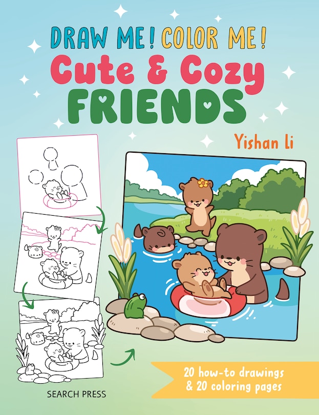 Couverture_Draw me! Color me!: Cute & Cozy Friends