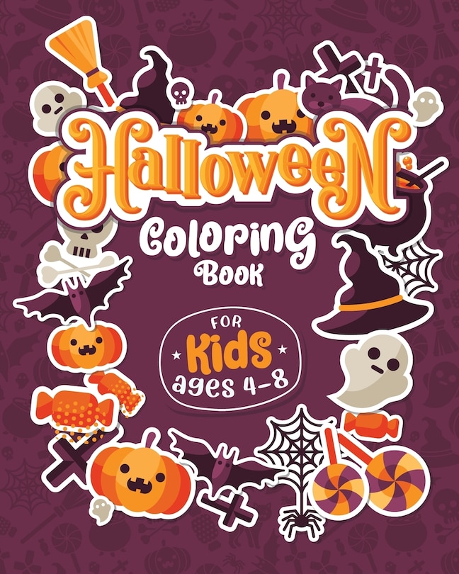 Front cover_HALLOWEEN COLORING BOOKS FOR KIDS ages 4-8