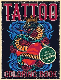 Front cover_Tattoo Coloring Book for Adults Relaxation