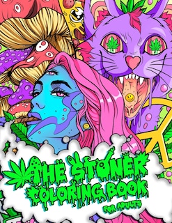 Front cover_The Stoner Coloring Book for Adults