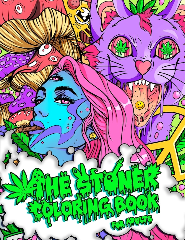 Front cover_The Stoner Coloring Book for Adults
