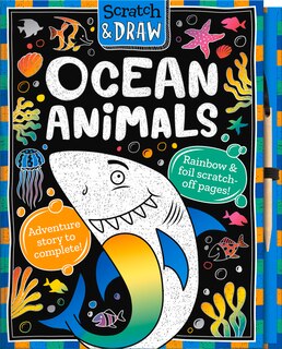 Front cover_SCRATCH & DRAW OCEAN ANIMALS
