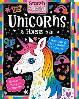 Couverture_Scratch And Draw Unicorns & Horses Too!