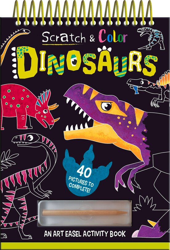 Scratch And Color  Dinosaurs