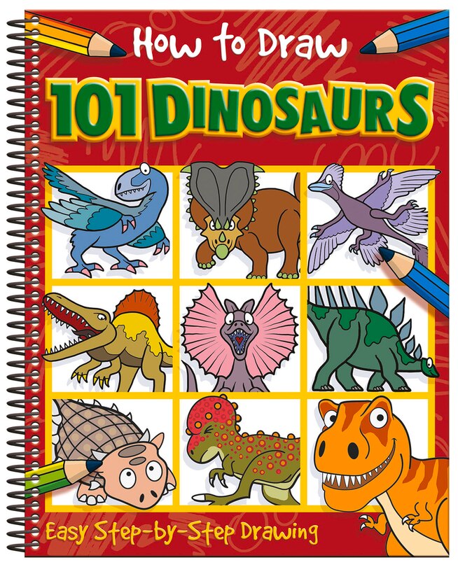 Front cover_How to Draw 101 Dinosaurs