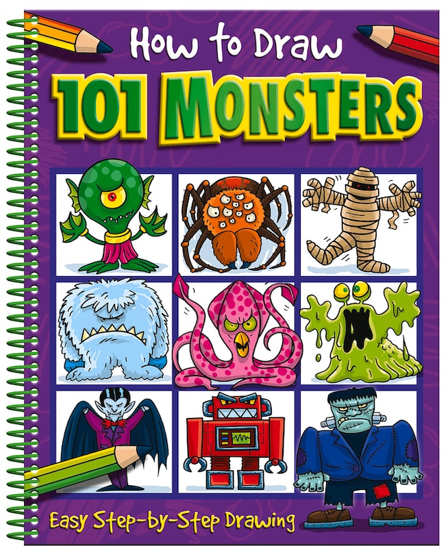 Front cover_How To Draw 101 Monsters