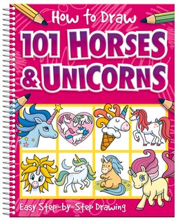 Front cover_How To Draw 101 Horses and Unicorns