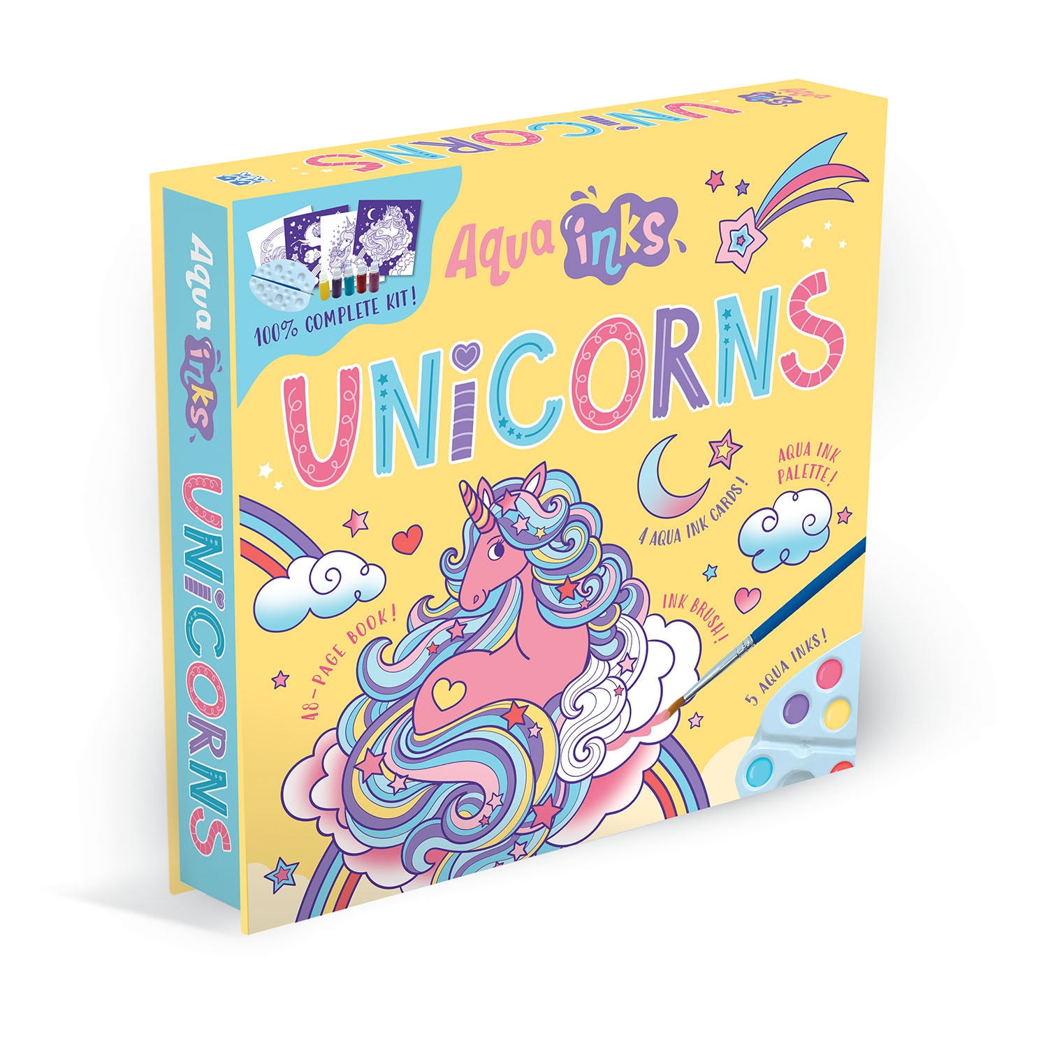 Aqua Inks Unicorns Book By Connie Isaacs, ('bx') | Indigo