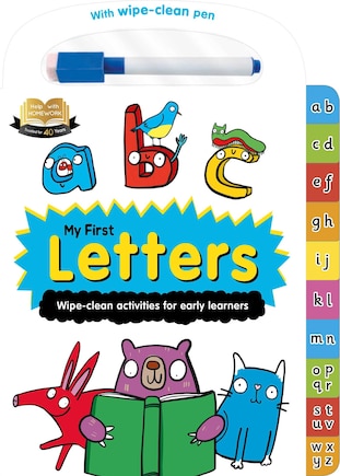 Help with Homework: My First Letters-Wipe-Clean Activities for Early Learners: For 2+ Year-Olds-Includes Wipe-Clean Pen