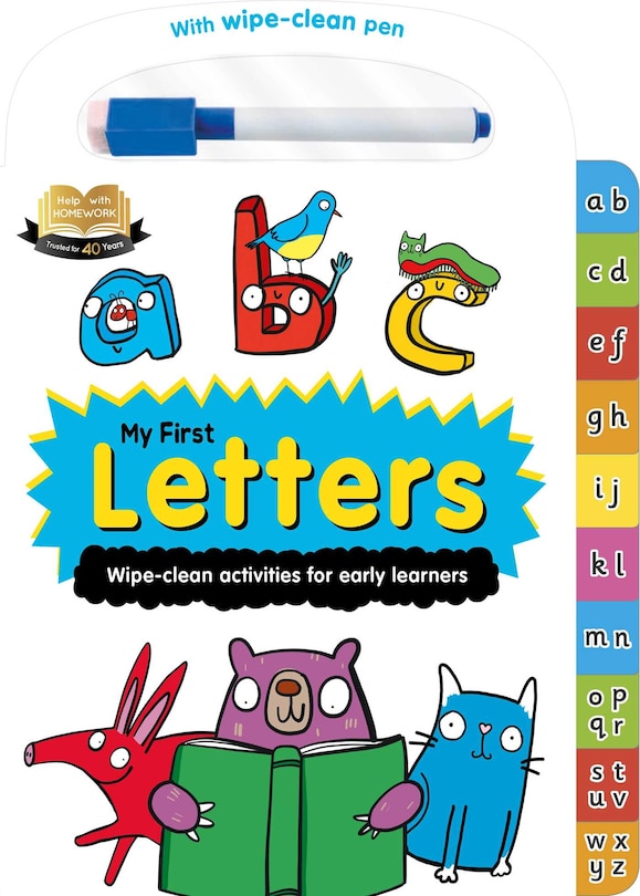 Front cover_Help with Homework: My First Letters-Wipe-Clean Activities for Early Learners