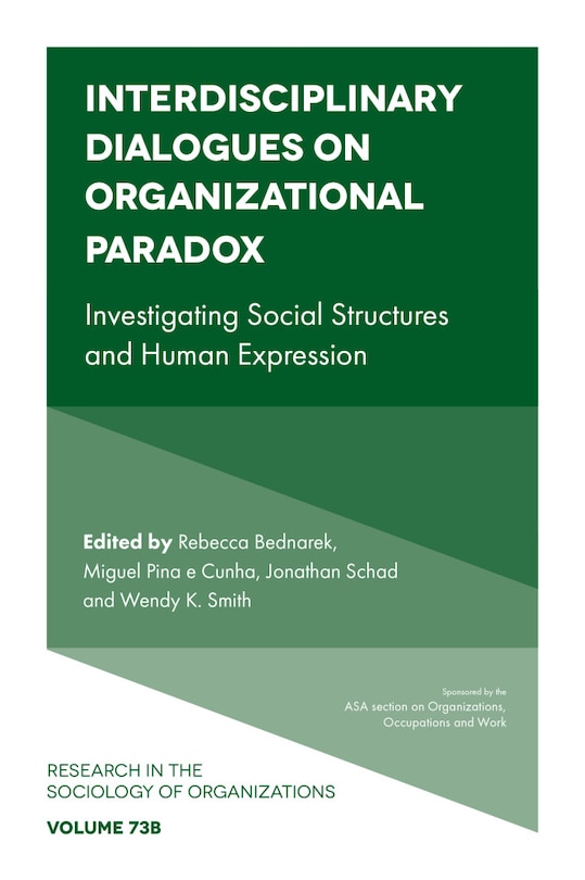 Front cover_Interdisciplinary Dialogues on Organizational Paradox