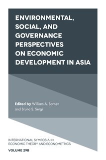 Front cover_Environmental, Social, and Governance Perspectives on Economic Development in Asia