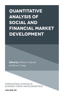 Front cover_Quantitative Analysis of Social and Financial Market Development