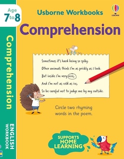 Front cover_Usborne Workbooks Comprehension 7-8
