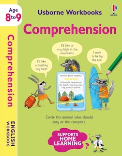 Front cover_Usborne Workbooks Comprehension 8-9