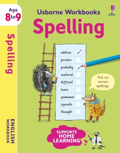 Couverture_Usborne Workbooks Spelling 8-9