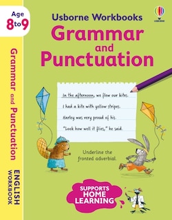 Front cover_Usborne Workbooks Grammar And Punctuation 8-9