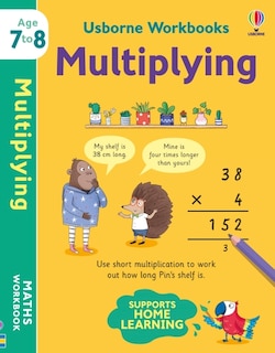 Front cover_Usborne Workbooks Multiplying 7-8