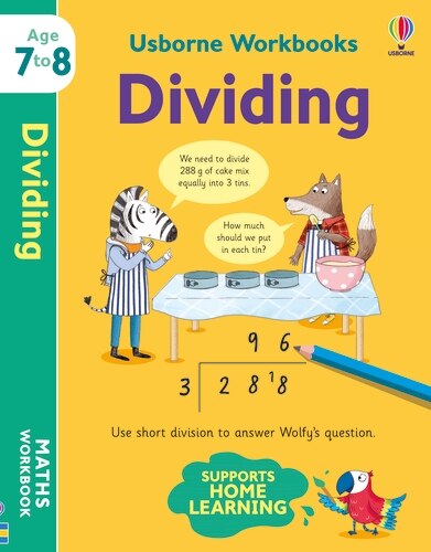 Front cover_Usborne Workbooks Dividing 7-8