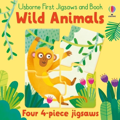 Front cover_Usborne First Jigsaws: Wild Animals