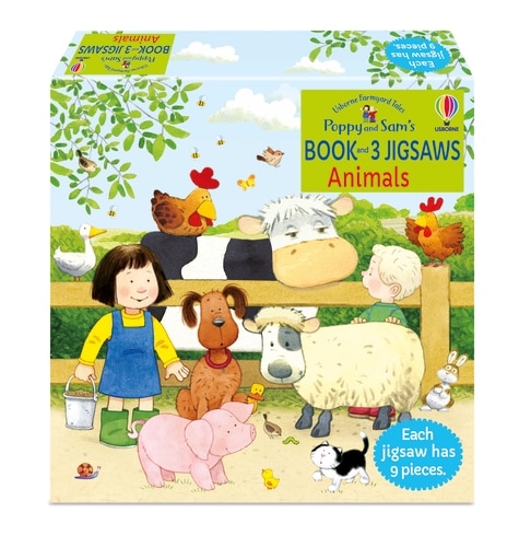 Front cover_Usborne Book And 3 Jigsaws/poppy And Sam Animals