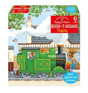Front cover_Usborne Book And 3 Jigsaws Poppy And Sam Trains
